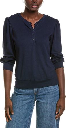 Michael Stars Sophy Puff Sleeve Henley T-Shirt