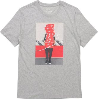 Nike Ftwr Pack2 Shoe Printing Casual Sports Short Sleeve Gray BQ0069-063