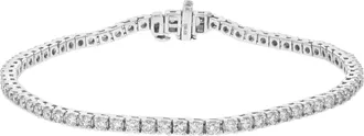 Vir Jewels 3 cttw Lab Grown Diamond Tennis Bracelet in Sterling Silver 7 Inch For Women