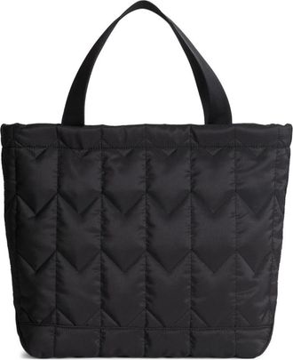 Maison Kitsun&eacute; Chevron Quilted Large Tote Bags