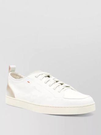 Santoni montecarlo sneakers round toe flat sole
