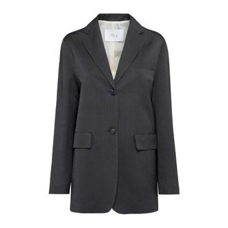 Tela Blazers, female, Gray, XS, Herringbone Jacket