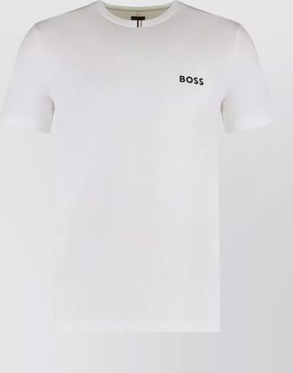 HUGO BOSS crew neck technical fabric casual t shirt
