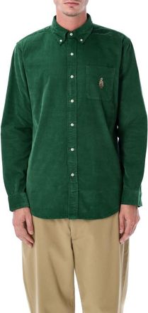 Ralph Lauren Green Logo Corduroy Shirt