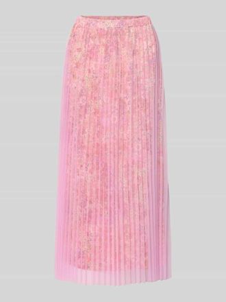 Rich & Royal Regular Fit Midirock in Plissee-Optik in Rosa, Gr&ouml;&szlig;e 38