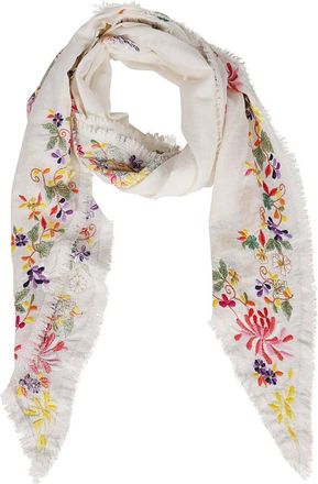 Faliero Sarti Accessoires, Dames, Wit, ONE Size, Katoen, Winter Sjaal