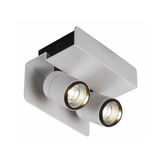 Netlighting Fusion Surface Mounted Spotlight White Black 2x7W 4000K 1030lm LED