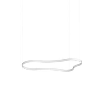 Netlighting Waves 155cm Integrated LED Pendant Ceiling Light White 3000K