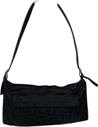 Givenchy Pre-owned Shoulder Bag - Dames - Vintage Schoudertas - Zwart - ONE Size - Leer - Vintage