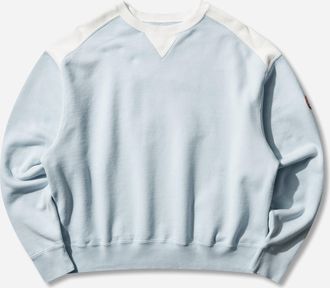 Cav Empt Men s Panel Shoulder Crewneck Sweatshirt Blue