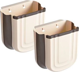 OEM Poubelle Suspendue - Pp Pe - Pliable - Para Cocina Ba&ntilde;o Armario Oficina - Pack De 2