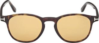 Tom Ford Eyewear Occhiali da sole tondi - Marrone
