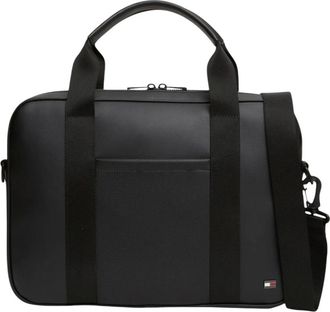 Tommy Hilfiger Borsa per computer TH Foundation - - Bags - Uomo - Nero - ONE SIZE