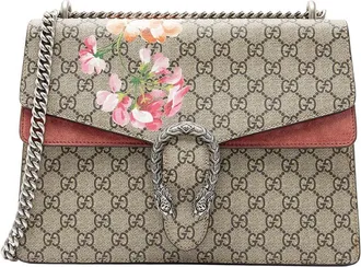 Gucci Brown Gg Supreme Canvas Blooms Dionysus Large Shoulder Bag (Authentic Pre-Loved)