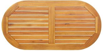 vidaXL Table Top Brown 110 x 55 x 2 cm Solid acacia wood Vidaxl