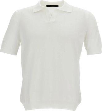 Tagliatore Polo Shirts - Heren - Polos - Wit - S - Tops