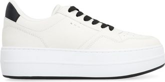 Hogan Womens Skyscraper Low-Top Sneakers White Calf Trainers