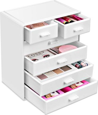 Sorbus Large 6 Drawer Makeup & Jewelry Organizer Case