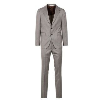 Tagliatore Heren, Pakken, Bruin, Maat: 2XL Wol