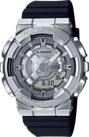 Casio G-Shock Alarm World Time Quartz Analog-Digital Silver Dial Ladies Watch GM-S110-1ADR