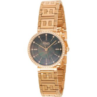 Fendi Forever Diamond Mother-of-Pearl Bracelet Strap Watch, 29mm in Rosegold at Nordstrom Rack