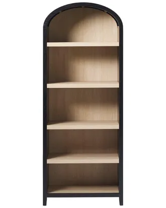 Walker Edison Modern 5-Shelf Open Arched Bookshelf