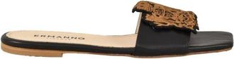 Ermanno Scervino Schoenen, Dames, Zwart, 37 EU, Leer, Sandaal