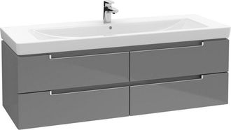 Villeroy & Boch M&oacute;dulos Villeroy Y Boch Metro 2.0 A691, Color: Gris Brillante, Mango: Plata Mate - A69100fp