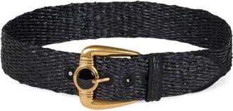 Etro Raffia Belt in Black at Nordstrom, Size 65