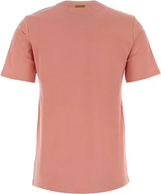 Michael Kors Womens Pink Cotton T-Shirt Primrose Exterior: Maglie Sweater