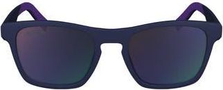 Lacoste 53mm Rectangular Sunglasses in Matte Blue at Nordstrom Rack