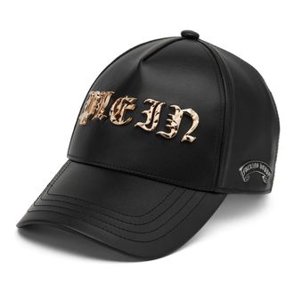 Philipp Plein Baseball Cap Gothic Plein - unisex - Petten - Zwart - ONE Size - Accessoires