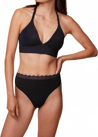 Harper Wilde Bliss Lace Halterneck Bralette In Black
