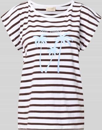 Freequent T-Shirt mit Motiv-Print Modell Fenjal in Mittelbraun, Gr&ouml;&szlig;e XXL