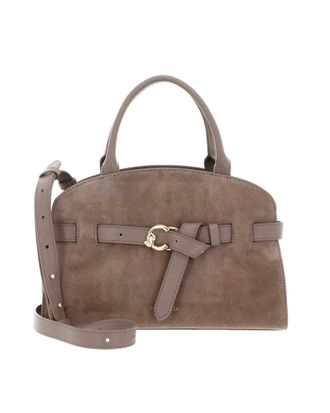 Coccinelle Structured Suede Handbag with Removable Shoulder Strap