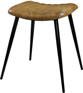 Rendez-Vous Déco Rendez-vous Déco - Taburete de piel de camello acolchada - Bidar
