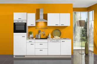 Optifit Küchenzeile »Faro« Breite 270 cm, wahlweise mit E-Geräten, mit Arbeitsplatte