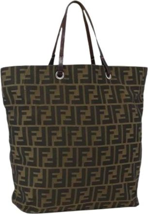 Fendi Pre-owned Vintage Tote - Dames - Vintage Shopper - Bruin - ONE Size - Leer - Vintage