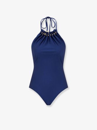 Zimmermann Costume intero Aster in nylon lucido con dettaglio perline - ZIMMERMANN - gender_Woman