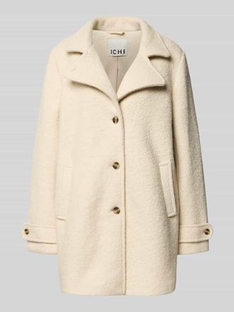Ichi Relaxed Fit Mantel aus Woll-Mix Modell Tipa in Offwhite, Gr&ouml;&szlig;e 34