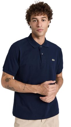 Lacoste Mens Short Sleeve Pique L.12.12 Classic Fit Polo Shirt, L1212, Navy Blue, 3XL