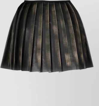 Diesel faux leather pleated mini skirt