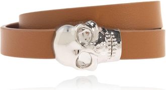 Alexander McQueen Skull Double Wrap Bracelet