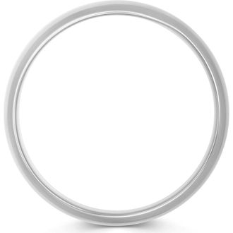 Nialaya Classic Round Silver Bangle in 12Mm at Nordstrom