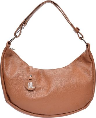 Anna Luchini Brown Rundleer Tas