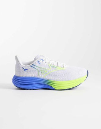 Mizuno Wave Rider 29 - Sneakers bianche e gialle-Bianco