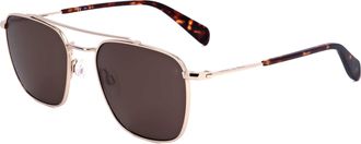 Rag & Bone Rag & Bone Mens 53mm Gold Sunglasses