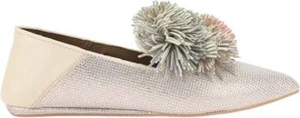 Kurt Geiger Loafers, female, Multicolor, Size: 10 US Pom Pom Point Slip On