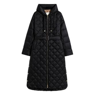Max Mara Dames, Mantels, Zwart, Maat: 2XS Nylon