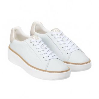 Cole Haan Womens Grandpro Topspin Sneaker In White / Dove